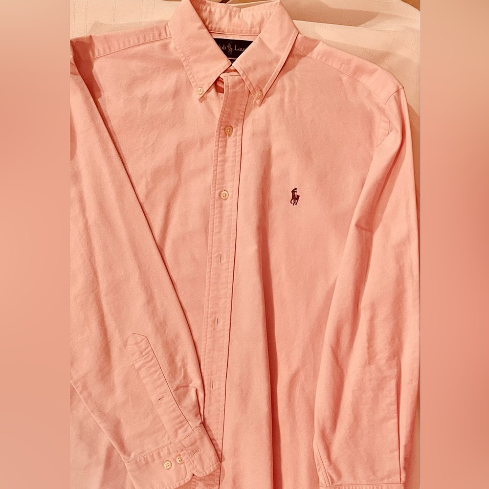 RALPH LAUREN Button down Long Sleeve Shirt Men’s size 15 (32-33)